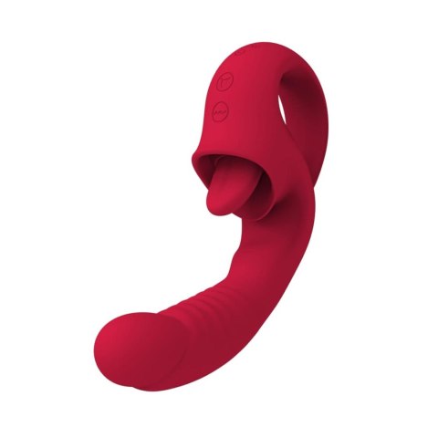 Rouge Velvet - Mini G-Spot + Licking Vibrator - wibrator punktu G