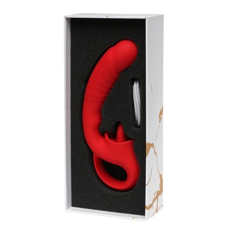 Rouge Velvet - Mini G-Spot + Licking Vibrator - wibrator punktu G