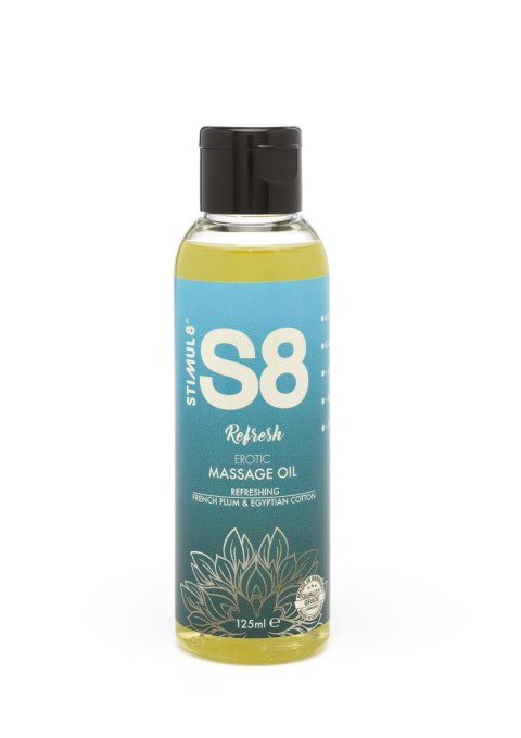 S8 Massage Oil 125ml French Plum & Egyptian Cotton - Olejek do masażu