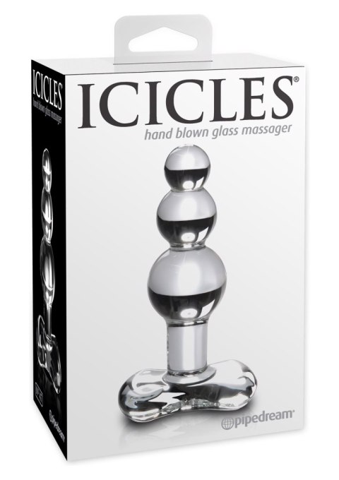 Icicles No.47 Transparent - Szklany korek analny