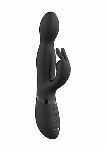 VIVE Niva - 360degrees Rabbit - Black - Wibrator króliczek