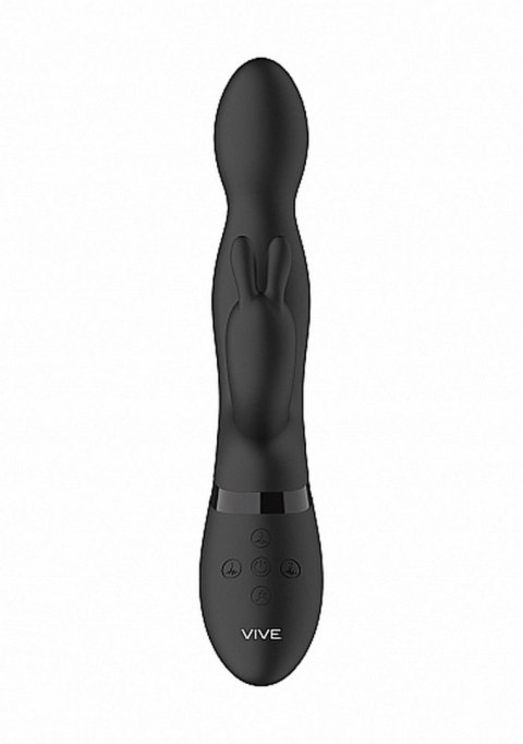 VIVE Niva - 360degrees Rabbit - Black - Wibrator króliczek