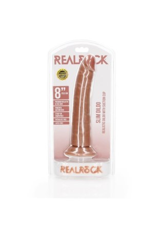 Slim Realistic Dildo with Suction Cup - 8""""/ 20,5 cm - Realistyczne dildo z przyssawką