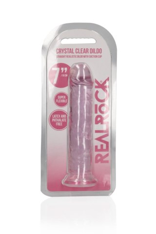 Straight Realistic Dildo with Suction Cup - 7'' / 18 - Dildo z przyssawką