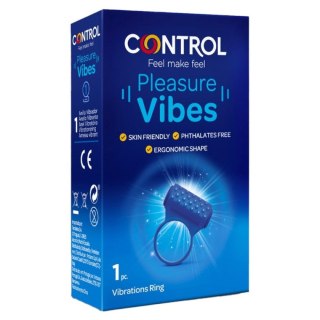 Control Pleasure Vibes - nakładka wibracyjna - Wibrujący pierścień erekcyjny