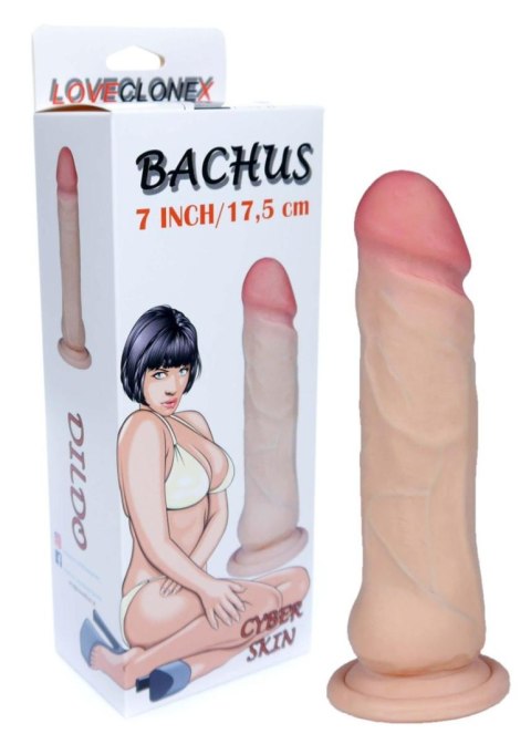 Dildo-BACHUS-LOVECLONEX 7"" - Realistyczne dildo cyberskóra