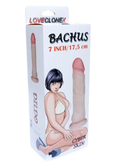 Dildo-BACHUS-LOVECLONEX 7"" - Realistyczne dildo cyberskóra