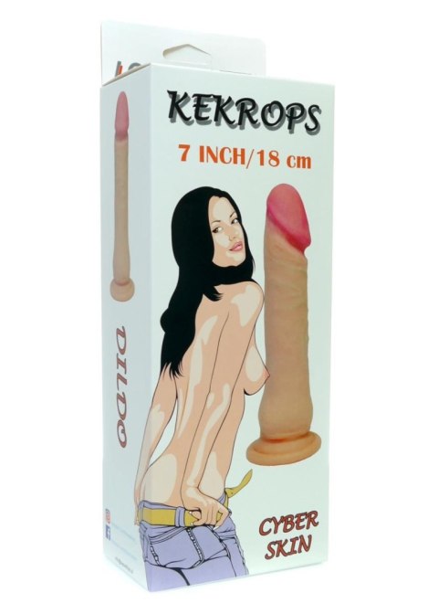 KEKROPS-LOVECLONEX 7""-flexible - Realistyczne dildo na przyssawce