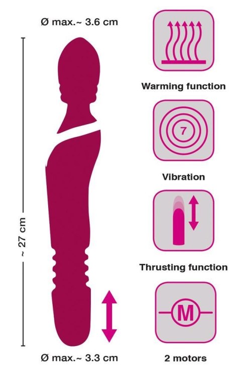 Javida Warming & Thrusting Vib - podgrzewany masażer do ciała