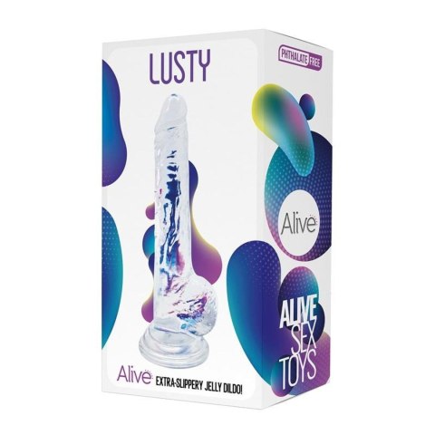 AL.Lusty (Jelly Clear) - Dildo z przyssawką