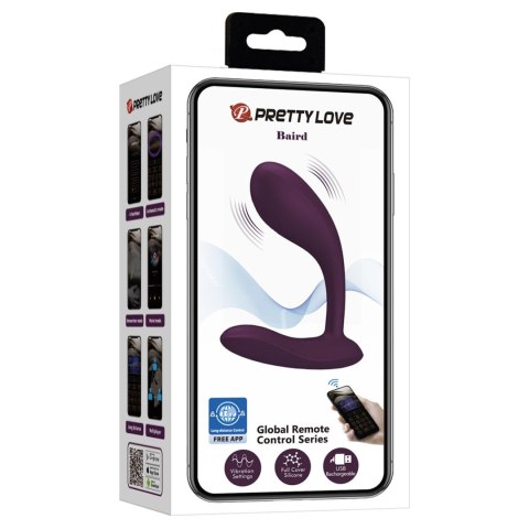 PRETTY LOVE - Baird Purple - wibrator sterowany aplikacją