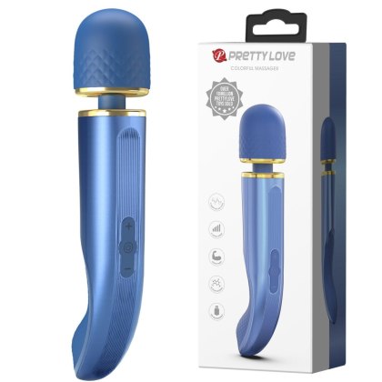 PRETTY LOVE - Colorful Massager Blue - wibrator Wand