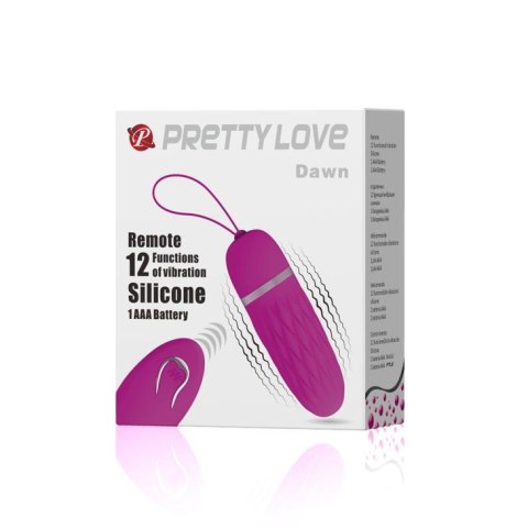 PRETTY LOVE - DAWN, 12 function - wibrujące jajeczko na pilota