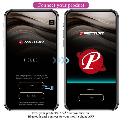 PRETTY LOVE - HECTOR, 12  functions 5 electric shock functions Mobile APP remote control - wibrator punktu G