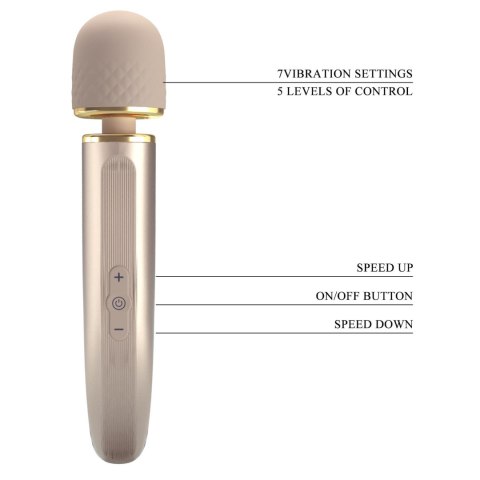 PRETTY LOVE - Interesting Massager Gold - wibrator Wand