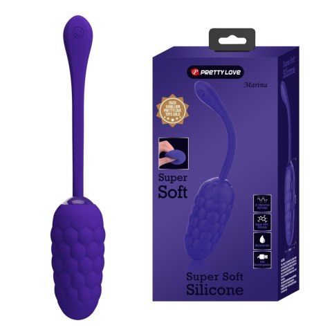 PRETTY LOVE - MARINA EGG Purple 12 vibration functions - wibrator jajeczko