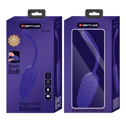 PRETTY LOVE - MARINA EGG Purple 12 vibration functions - wibrator jajeczko