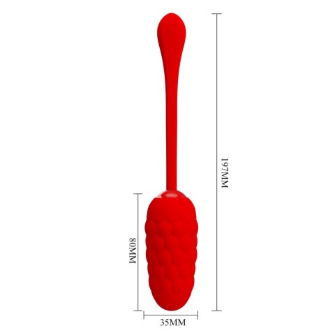 PRETTY LOVE - MARINA EGG Red 12 vibration functions - wibrator jajeczko