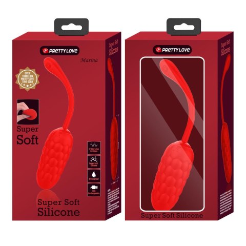 PRETTY LOVE - MARINA EGG Red 12 vibration functions - wibrator jajeczko