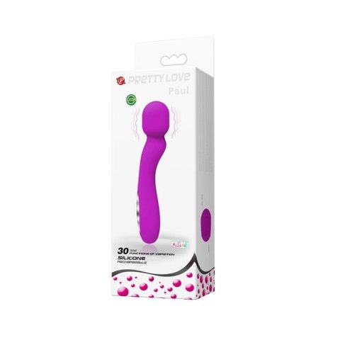 PRETTY LOVE - PAUL Purple, USB 30 function - wibrator Wand