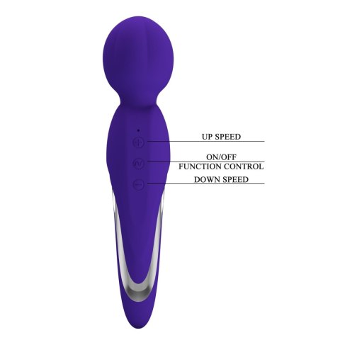 PRETTY LOVE - WALTER PURPLE 7 function vibrations - wibrator Wand