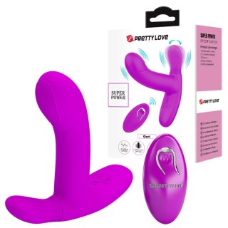 PRETTY LOVE - Geri Purple, 12  functions 3 licking settings Wireless remote control - wibrator punktu G