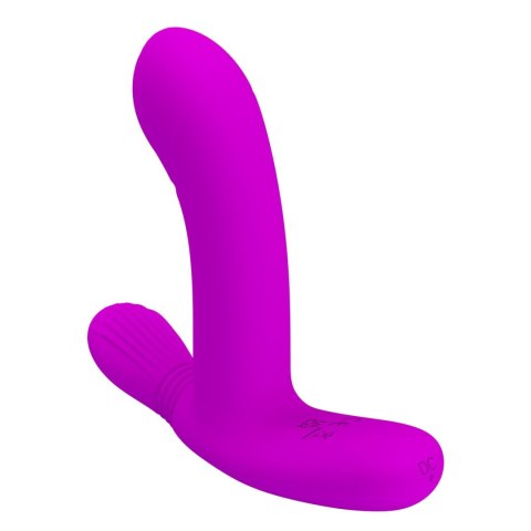 PRETTY LOVE - Geri Purple, 12  functions 3 licking settings Wireless remote control - wibrator punktu G