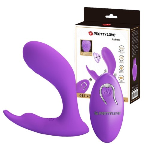 PRETTY LOVE - Idabelle Purple, 12  functions 12 pulse wave settings Wireless remote control - wibrator punktu G