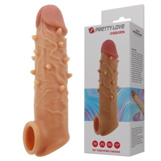 PRETTY LOVE - OSBORN, Silicone - Nakładka na penisa