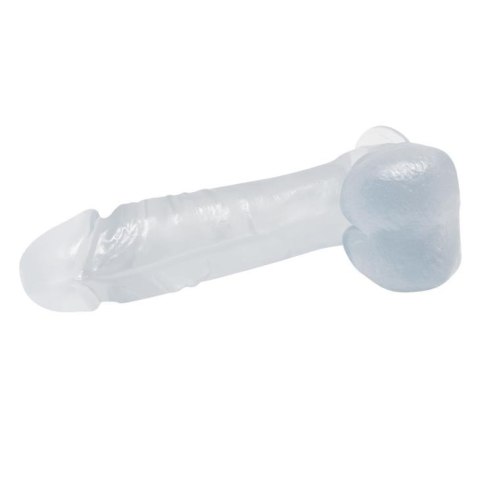 BAILE - DONG Realistic dildo ( clear/pink/purple ) - Dildo z przyssawką