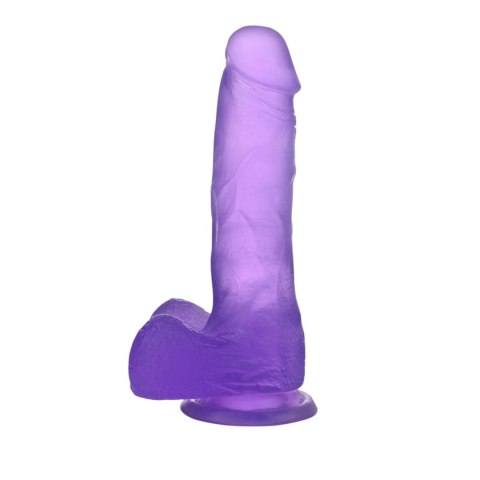 BAILE - DONG Realistic dildo ( clear/pink/purple ) - Dildo z przyssawką