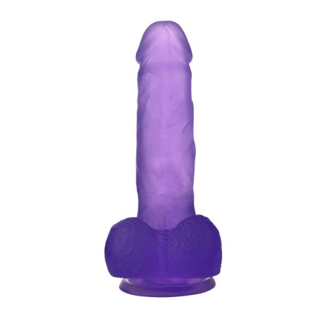 BAILE - DONG Realistic dildo ( clear/pink/purple ) - Dildo z przyssawką