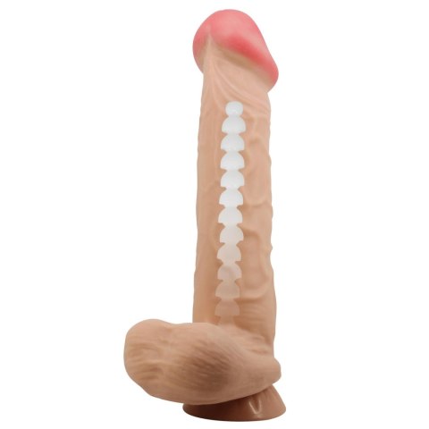 BAILE - Sliding Skin 10,2'' Flesh Suction base Bendable TPR - Realistyczne dildo na przyssawce