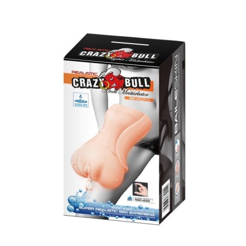 CRAZY BULL- 3D VAGINA, Water lubricant - Sztuczna pochwa