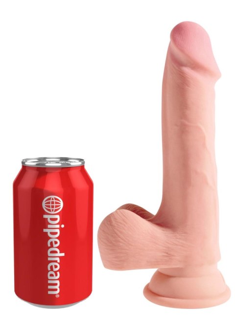 3D Cock with Balls 7.5 inch Light skin tone - Realistyczne dildo na przyssawce