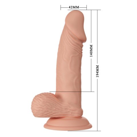 BAILE-Beautiful Zebulon 7.6"""" - Realistyczne dildo na przyssawce