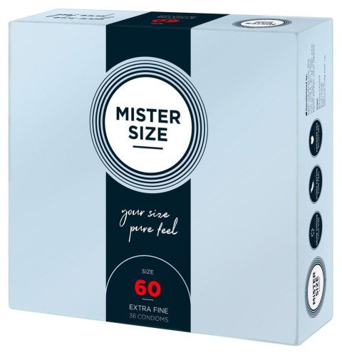 Mister Size 60mm pack of 36 - prezerwatywy