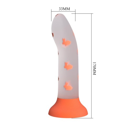 PRETTY LOVE - Magical Nightfall, Luminous Suction base - dildo analne