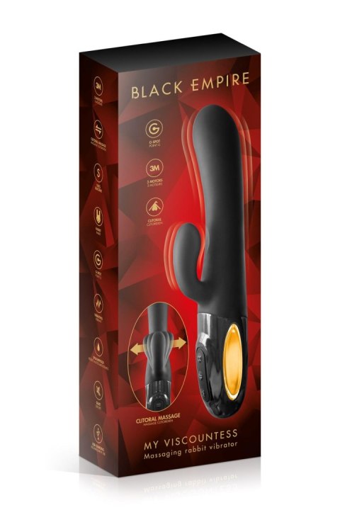 RABBIT MY VISCOUNTESS BLACK EMPIRE VIBRATOR - wibrator punktu G