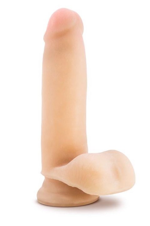 AU NATUREL 7INCH SENSA FEEL DILDO BEIG - Realistyczne dildo cyberskóra