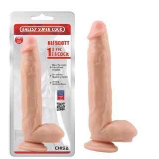 Ali Scott 12.4"" Dildo - Realistyczne dildo na przyssawce