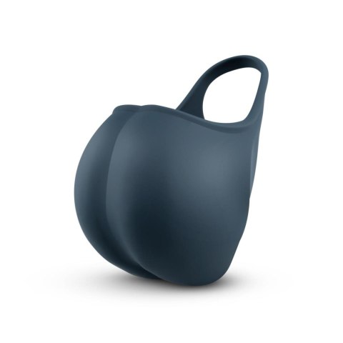 Boners Stimulating Ball Pouch - Blue - Wibrujący pierścień erekcyjny