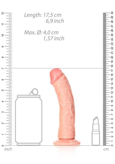 Curved Realistic Dildo - 6" 15,5 cm - Realistyczne dildo z przyssawką