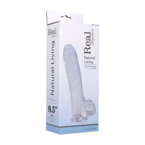 Dildo Clear Passion XL - Dildo z przyssawką