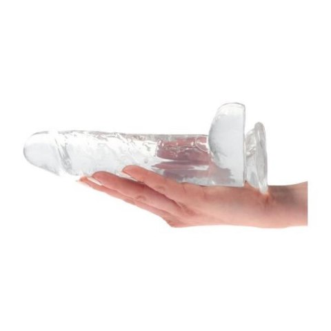 Dildo Clear Passion Large - Dildo z przyssawką