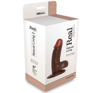 REALISTIC DILDO REAL RAPTURE BROWN 5" - Realistyczne dildo na przyssawce