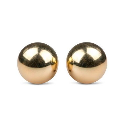 Gold ben wa balls - 25mm - kulki gejszy