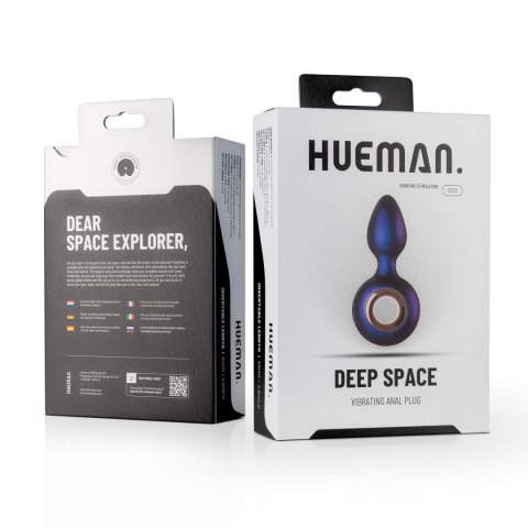 Hueman - Deep Space Vibrating Anal Plug - Wibrujący korek analny