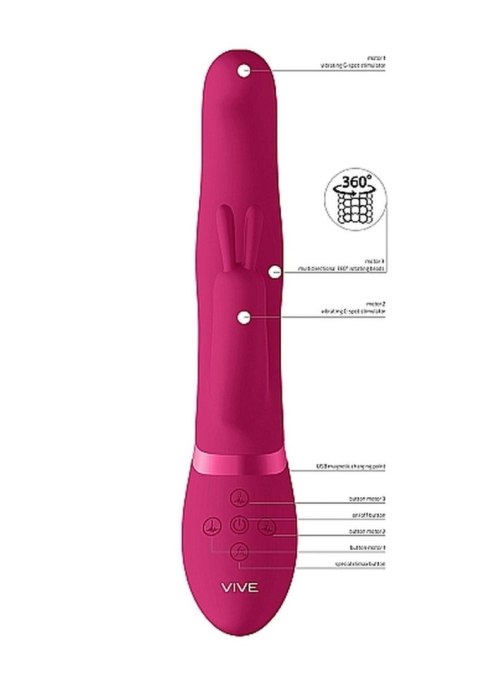 VIVE Izara - Rotating Beads Rabbit - Pink