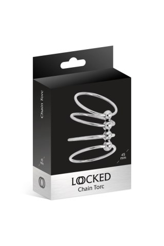 LOCKED CHAIN TORC 45 MM (Size: T2) - pierścień erekcyjny